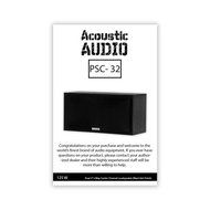 Acoustic Audio PSC-32 Center Channel Speaker (Black) N3