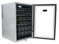 Whynter WC28S SNO 28 Bottle Wine Cooler, Platinum with Lock N12