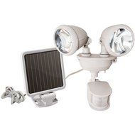 New MAXSA INNOVATIONS 44218 Dual-Head Solar Spotlight (Off White)