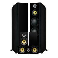 Fluance Signature Series Hi-Fi 5.0 Surround Sound Home Theater Speaker System Including Three-way Floorstanding... N4