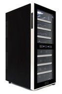 Whynter WC-241DS 24 Bottle Dual Zone Touch Control Wine Cooler, Black with Stainless Steel Trim N7
