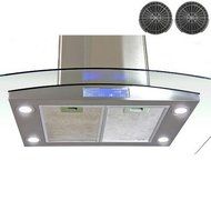 AKDY 30'' 400 CFM Convertible Island Range Hood N7