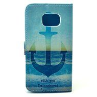 Galaxy S6 Edge Case, Firefish [Kickstand] [Cards Holder] Superb PU Leather Inner Bumper Flexible Slim TPU Magnetic... N20