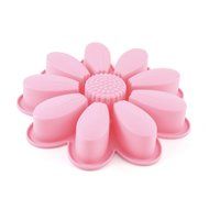uxcell Silicone 9 Petals Muffin Cups Biscuit Chocolate Cake Baking Mold Mould Pink N2