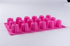 18 Cavity Little Cylinder Silicone Cake Ice Baking Mold Food Grade N8