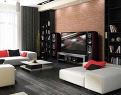 Polk Audio LSiM 707 Loudspeaker (Midnight Mahogany, Each) N2