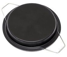 Solara Cake Pan - Silicone 9 inch Round Cake Mold - Flexible Non-Stick Bakeware with Removable Metal Frame N9