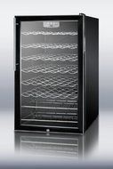 Summit SWC525LHV: 20" wide freestanding wine cellar with lock, digital thermostat and thin pro handle N2