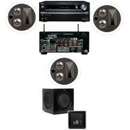 Klipsch KL-7502-THX 3.1 In-Ceiling System-Onkyo TX-NR838 7.2 Channel Network- White
