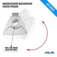6.5&quot; Outdoor weatherproof patio speaker pair (white) PSP-W1 - by AVX Audio N5
