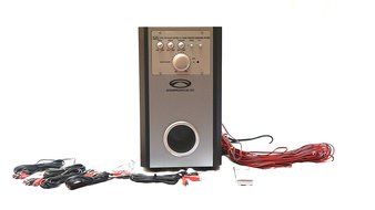 ACOUSTIC SPECIALTIES Dolby Digital 5.1-Channel HOME-THEATER SYSTEM W/ 5 ultra slim wall mountable FLAT-PANEL SPEAKERS... N7