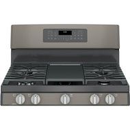 GE JGB860EEJES 30" Slate Gas Sealed Burner Double Oven Range - Convection N4