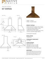 21" 600 CFM Wall Mount Range Hood Height: 42", Finish: Brushed Nickel N2