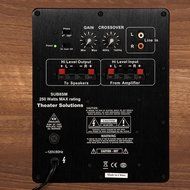 Theater Solutions SUB8SM Slim Subwoofer (Mahogany) N4