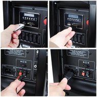 Leesons Inc. Portable 150W Active PA 15" Speaker Mic Guitar AMP Bluetooth USB SD LCD FM Remote N8