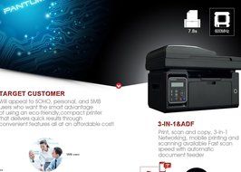 Pantum M6552nw Monochrome Wireless Laser Printer with Scanner and Copier N3