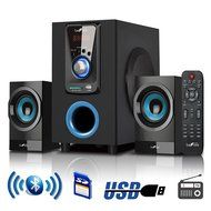 beFree Sound 2.1 Bluetooth Speaker System for any PC or Home Entertainment with FM Radio, SD and full function... N3