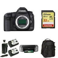 Canon EOS 5D Mark III Full Frame Digital SLR Camera (Body) + PIMXA Pro 100 Printer + Accessories