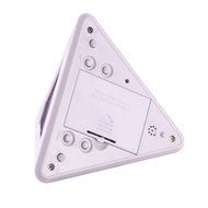 Vktech 7 LED Color Pyramid Digital LCD Alarm Clock Thermometer N2
