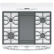 GE JGB700DEJWW 30" White Gas Sealed Burner Range - Convection N2