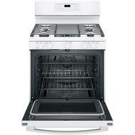 GE JGB700DEJWW 30" White Gas Sealed Burner Range - Convection N3