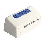 New Fashion Alarm Clock Creative Smart Clock LED Snooze Alarm Calendar Temperature (Blue) N4