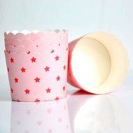Bheema 20PCS Middle Star Paper Cake Cup