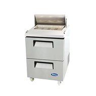 Atosa Usa MSF8309 Stainless Steel Sandwich Prep Table 27" 2 Drawer Refrigerator