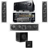 Klipsch KL-6504-THX In-Wall 3.1-SW-310 Denon IN-Command AVR-4520CI- White
