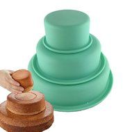 Platinum Silicone Multi-function 3 Tiers Cake Pan
