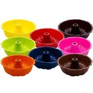 Marathon Housewares KW200012OR Premium Silicone Bundt Pans, Orange N6