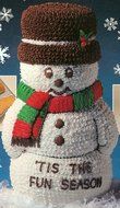Wilton 3-D Stand Up 3D Snowman Christmas Holiday Cake Pan (2105-1394, 1984) Retired