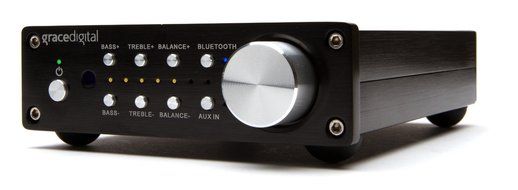 Grace Digital GDI-BTAR252 50W Integrated Stereo Amplifier with Built-In Bluetooth Wireless Receiver (Black) N4