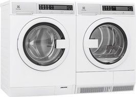 Electrolux EIFLS20QSW Front Load Washer &amp; EIED200QSW Electric Dryer Set (Side by Side Installation)