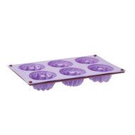 Silikomart 6 Cavity Cake Mold, Lilac N4