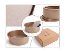 GMM Round Cake Pan Cookies Mold DIY Baking Mould, Non-stick Coatings (8 inch) N3