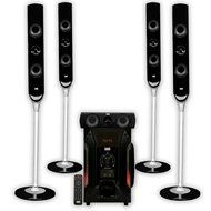 Acoustic Audio AAT1000 Tower 5.1 Home Theater Speaker System 1000 Watt with 8&quot; Powered Sub