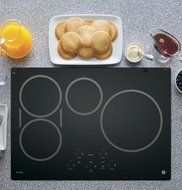 GE Profile PHP9030DJBB 30" Built-in Induction Cooktop with 4 Elements Digital Touch Controls Melt Setting and... N3