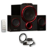 Theater Solutions TS212 Powered 2.1 Speaker System Multimedia with Optical Input N2