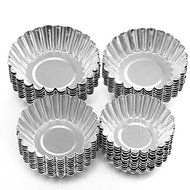 10Pcs Cake Aluminium Alloy Mould Baking Cupcake Egg Tart Mold N2
