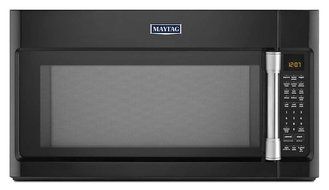 1.9 Cu. Ft. 1600 Watts Over-the-Range Microwave with EvenAir Convection Finish: Black by Maytag