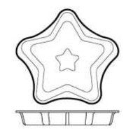 World Cuisine Paderno Star Non-Stick Silicone Mold, 4 1/2 inch Length -- 1 each.