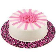 1 X Pink Leopard Cake Boards-Wilton