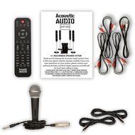 Acoustic Audio AAT1000 Tower 5.1 Speaker System with Mic Powered Sub and 2 Extension Cables N2
