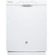 GE DISHWASHERS 290053 Built-In 24" Dishwasher with Front Controls, White, 4 Cycles / 3 Options N3