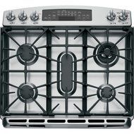 GE P2S920SEFSS Profile 30" Stainless Steel Dual Fuel Slide-In Sealed Burner Range - Convection N2