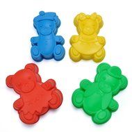 Xinka Novelty Silicone Pastry Mold - Cake Mold - Bear Family Christmas Holiday Silicone Baking Mold Cake Pan Set...