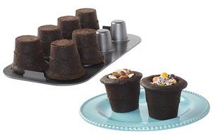 Baker's Advantage Fillables 2-Piece Non-Stick 8-Cup Cake Cone Pan N3