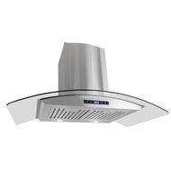 Cosmo COS-668AS900 36" Wall Mount Range Hood with Glass &amp; Touch Controls N3