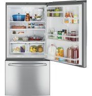 GE Stainless Steel Bottom Freezer Refrigerator N21